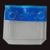 PVC cosmetic bag with zipper lock