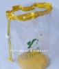 PVC cosmetic bag with zipper top