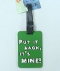 PVC flexible luggage tag;Custom luggage tag