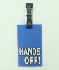 PVC flexible luggage tags with belt