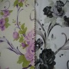 PVC flower design handbag fabric