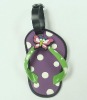 PVC kids shoe shaped bag tag;PVC luggage bag tag