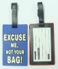 PVC luggage tag with ID card