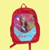 PVC material school backpack with lovely cartoon