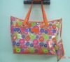 PVC pink beach handbag