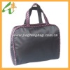 PVC piping women's quilted microfiber fabric handbag