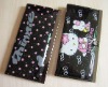 PVC screen print full frame lady wallet/purse