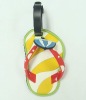 PVC shoe shape luggage tags;Fashion slipper luggage tag