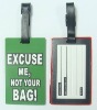 PVC travel luggage tag;Customize logo luggage tag