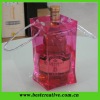 PVC waterproof  ice bag for red wine bottles