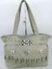 Panama design grey handbags of 1.6USD/PC