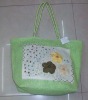 Paper straw beach bag with printing