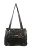 Patchwork lether handbag with front magnetic pocket G001