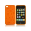 Paw TPU case Cover for iPhone 4 orange