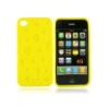 Paw TPU case Cover for iPhone 4 yellow