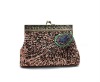 Peacock Feather Pattern Beaded Sequin Evening Bag