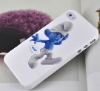 Perfect Beautiful Transparent Two Color Rain Design PC Cell phone Case for 4g/4gs