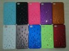 Personalized Peacock BLING Design/Leather Case for iPhone 4