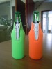 Personalized beer bottle koozies with a zipper