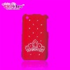 Phone Cover Red with Crown Printing