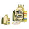 Picnic Backpack for 4 Persons with Waterproof Picnic Rug