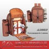 Picnic backpack with blanket