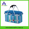 Picnic basket,camping basket,canvas picnic basket