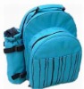 Picnic cooler backpack with bottle holder