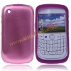 Pink Aluminium Plastic Cover With Silicone Inside Hard Shell For BlackBerry Curve 8520