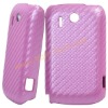 Pink Carbon Fiber Hard Cover Shell Skin For HTC Explorer A310e