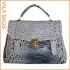 Pink Cheap Snake Skin Shoulder Handbag