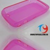 Pink Clear TPU case for blackberry 8520