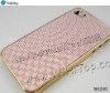 Pink Color Skin Chrome Cover for iPhone 4. High Quality Skin Plated Chrome Case for iphone 4g