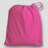 Pink Cotton Drawstring Bag