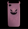 Pink Devil Style Silicone Case for iPhone4