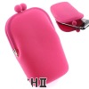 Pink Fashion Silicone Coin Purse Wallet for Phone