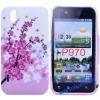 Pink Flowers Silicone Case for LG Optimus Black P970