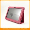 Pink Folio PU Leather Case Cover with standing for Samsung galaxy Tab 8.9 inch P7300/P7310, Folding case with stand for P7300