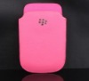 Pink Genuine leather Case Pouch For Blackberry Curve8520 9300