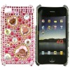 Pink Heart Diamond Hard Cover Shell Skin For Apple iPhone 4G
