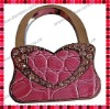 Pink Leather Animal Print Handbag Shaped Bag Hanger/Purse Hook/Handbag Hooker/Purse Holder/Handbag Purse Caddy