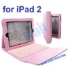 Pink Leather Case Bluetooth Keyboard For iPad 2