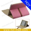 Pink Leather Stand Case for iPad 2 with Belt Buckle