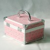 Pink Lovely Lightning Pattern Aluminum cosmetic case