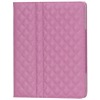 Pink Luxury Quilted Leather Case for iPad 2