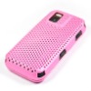 Pink Mesh Skin Hard Back Case Cover For Nokia N97 Mini