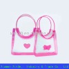 Pink PVC Handbag with your print 2011 promotion bag
