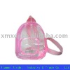 Pink PVC schoolbag