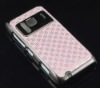 Pink Plating PU Leather Shiny Skin Hard Case For Nokia N8