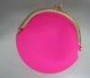 Pink Silicone Coin Purse, Silicone Pouch
